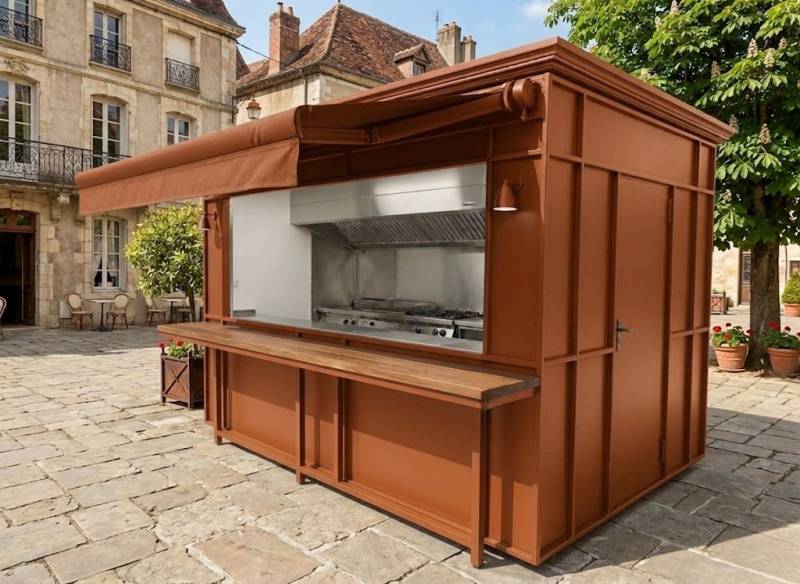 Investir dans un kiosque extérieur professionnel pour vente directe, activité commerciale, snack à Nice 06