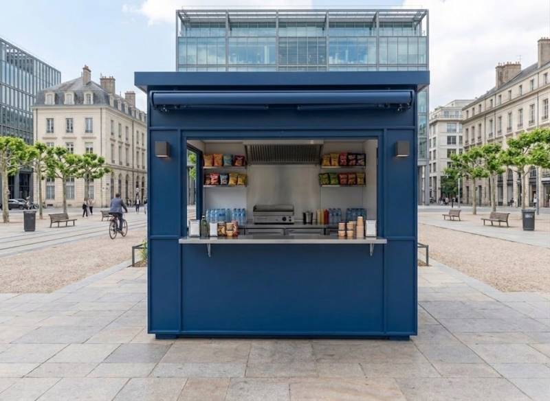 Acheter un kiosque commercial pour créer un point de vente extérieur à Paris 75