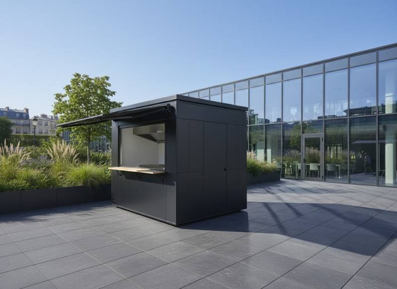 Kiosque pour snack extérieur avec équipements CHR intégrés à Nancy 54