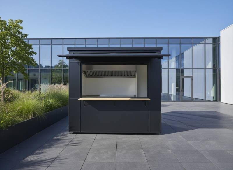 Kiosque pour snack extérieur avec équipements CHR intégrés à Nancy 54