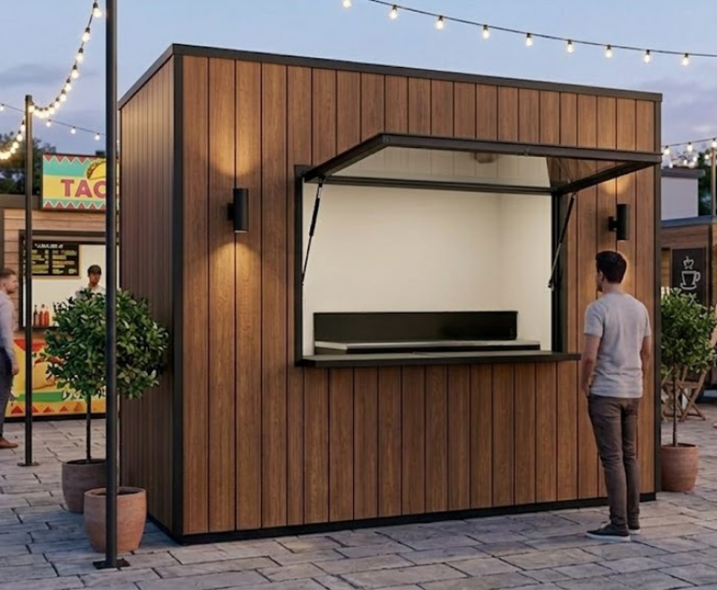 Prix kiosque container pour espace d'accueil extérieur dédié aux collectivités à Lille 59