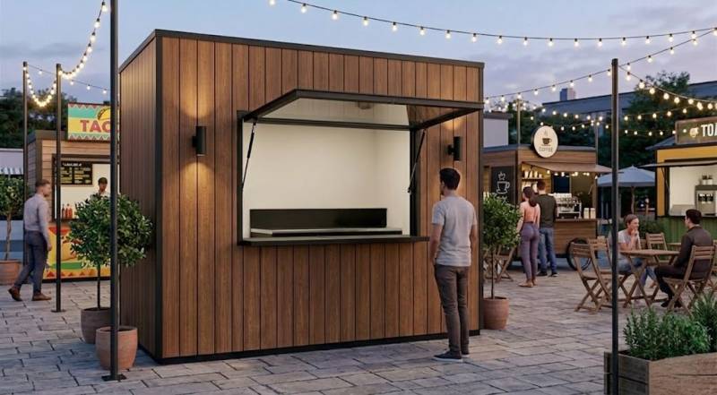 Kiosque professionnel pour point de vente extérieur ou restauration rapide à Poitiers 86