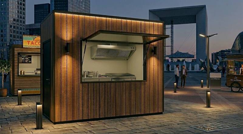 Prix kiosquepour module commercial extérieur destiné aux professionnels et collectivités à Rennes 35