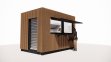Kiosque Container -  Vente de containers en acier pour aménagements personnalisables à Lyon en Rhône-Alpes